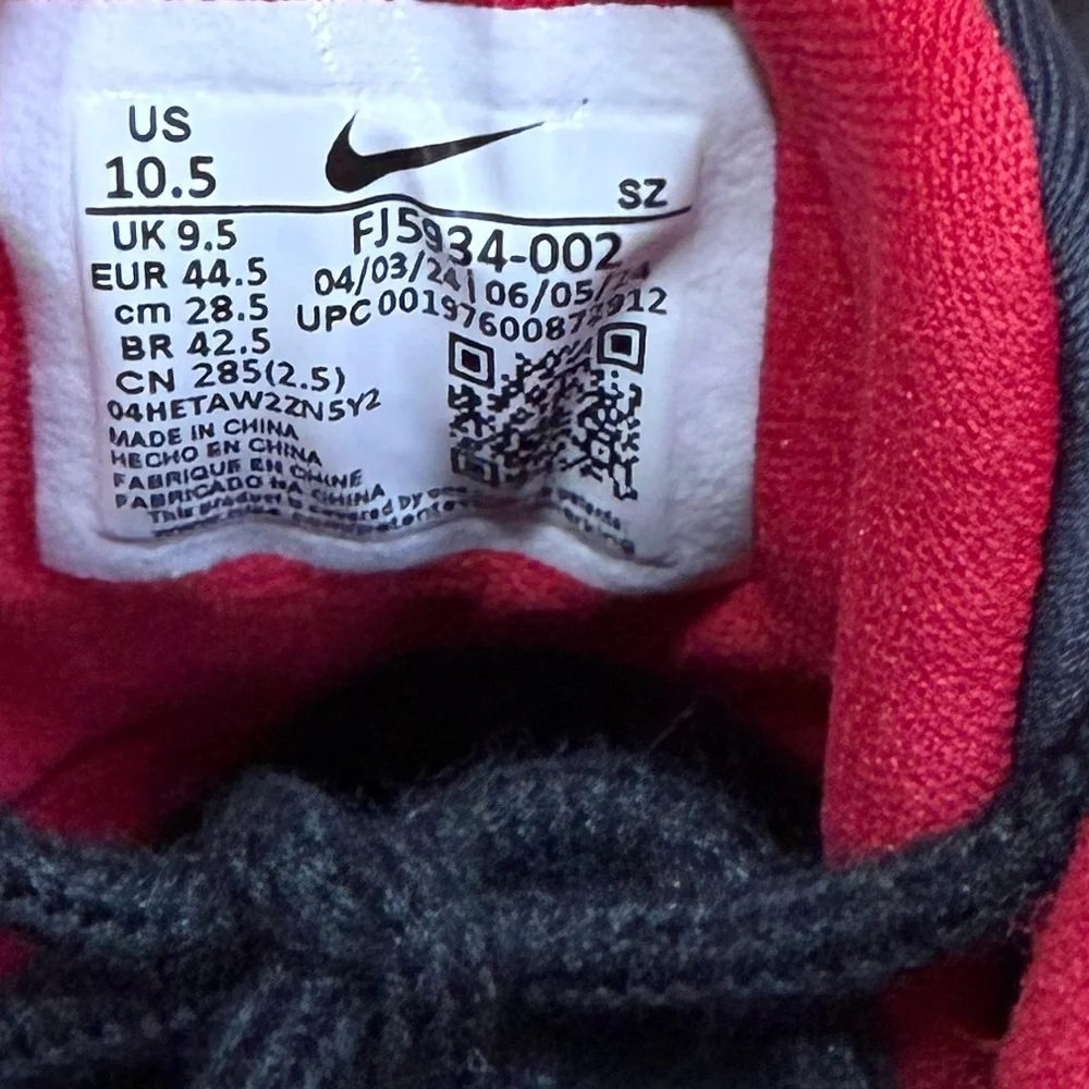 Nike Air Jordan 9 Retro Low Golf Charcoal Grey Black Men’s Size 10.5 FJ5934-002 - Picture 6 of 7